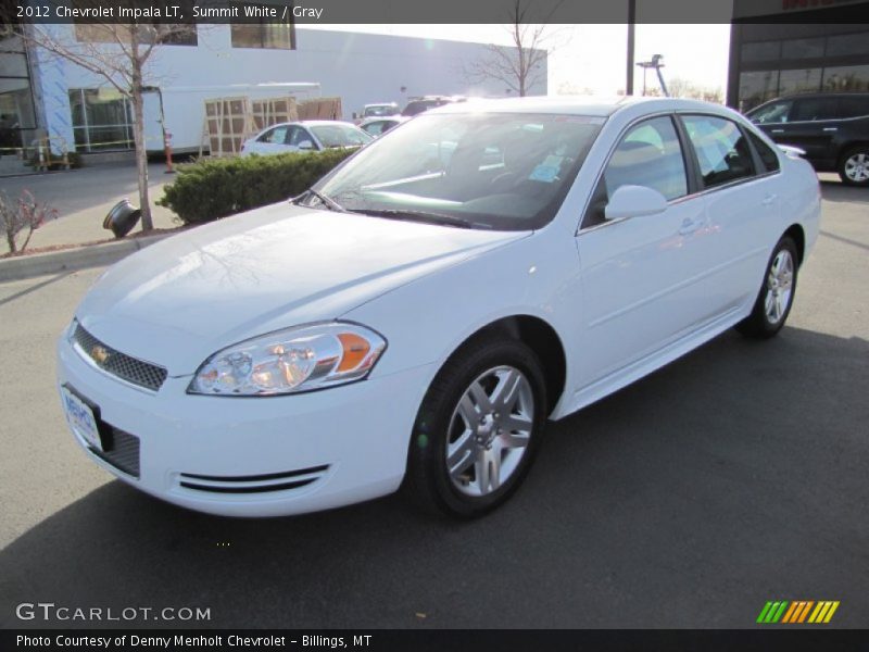 Summit White / Gray 2012 Chevrolet Impala LT