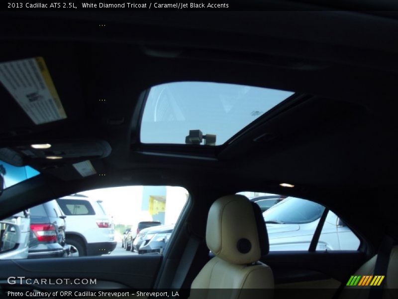 White Diamond Tricoat / Caramel/Jet Black Accents 2013 Cadillac ATS 2.5L