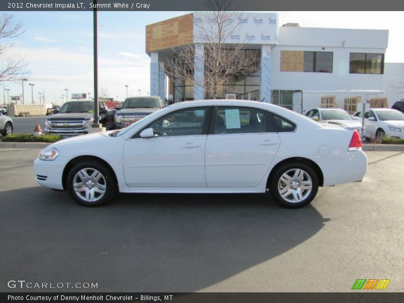 Summit White / Gray 2012 Chevrolet Impala LT