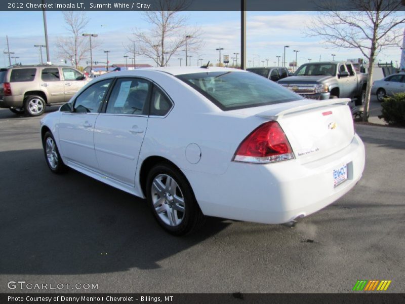 Summit White / Gray 2012 Chevrolet Impala LT