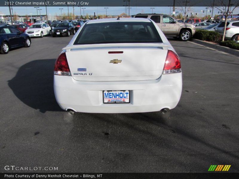 Summit White / Gray 2012 Chevrolet Impala LT