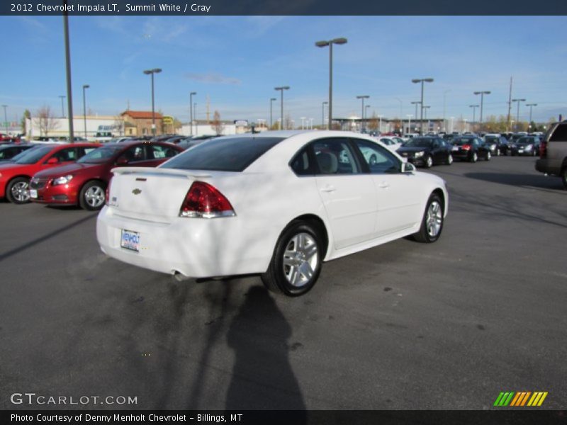 Summit White / Gray 2012 Chevrolet Impala LT
