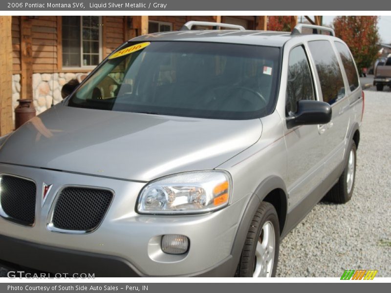 Liquid Silver Metallic / Gray 2006 Pontiac Montana SV6