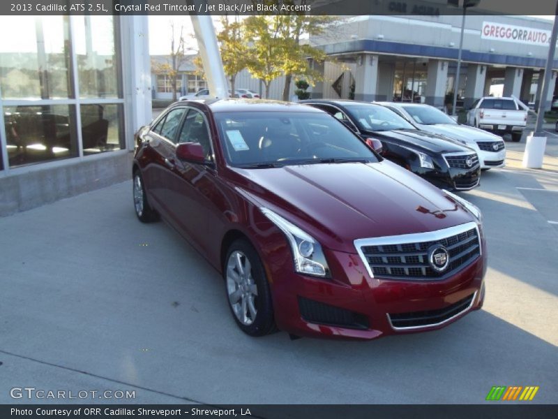 Crystal Red Tintcoat / Jet Black/Jet Black Accents 2013 Cadillac ATS 2.5L