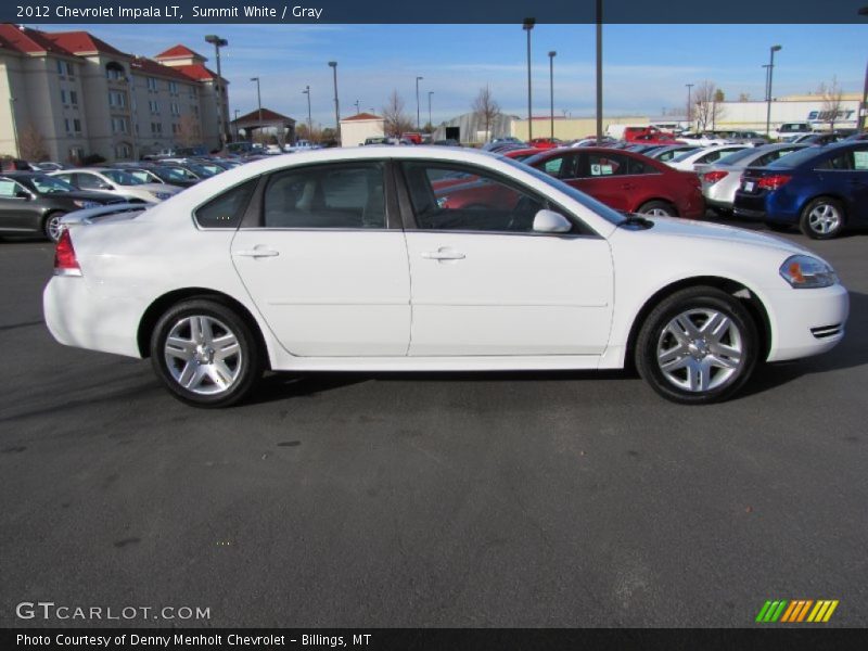 Summit White / Gray 2012 Chevrolet Impala LT