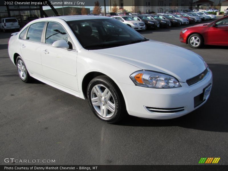 Summit White / Gray 2012 Chevrolet Impala LT