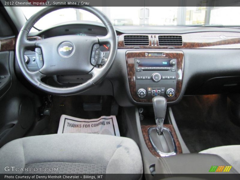 Summit White / Gray 2012 Chevrolet Impala LT