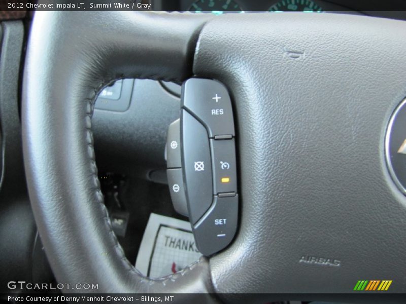 Summit White / Gray 2012 Chevrolet Impala LT