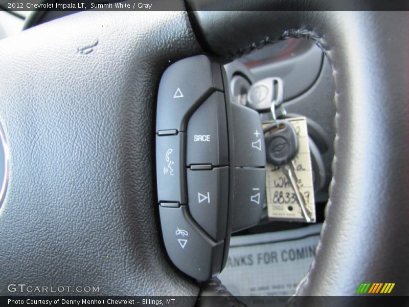 Summit White / Gray 2012 Chevrolet Impala LT