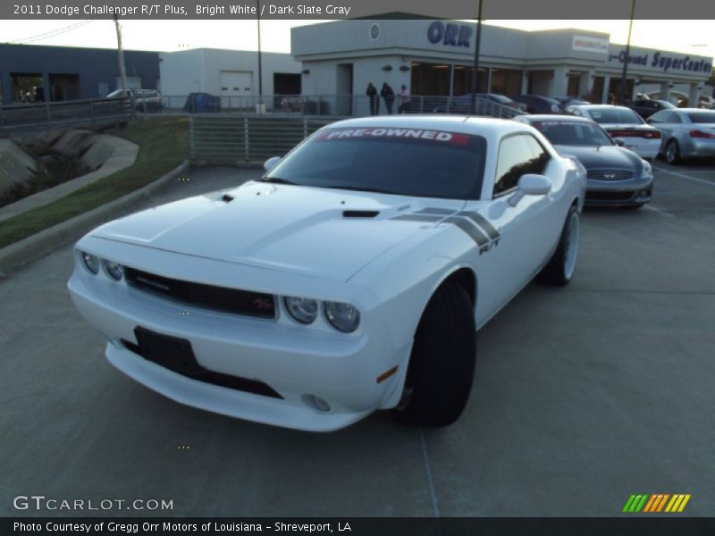 Bright White / Dark Slate Gray 2011 Dodge Challenger R/T Plus