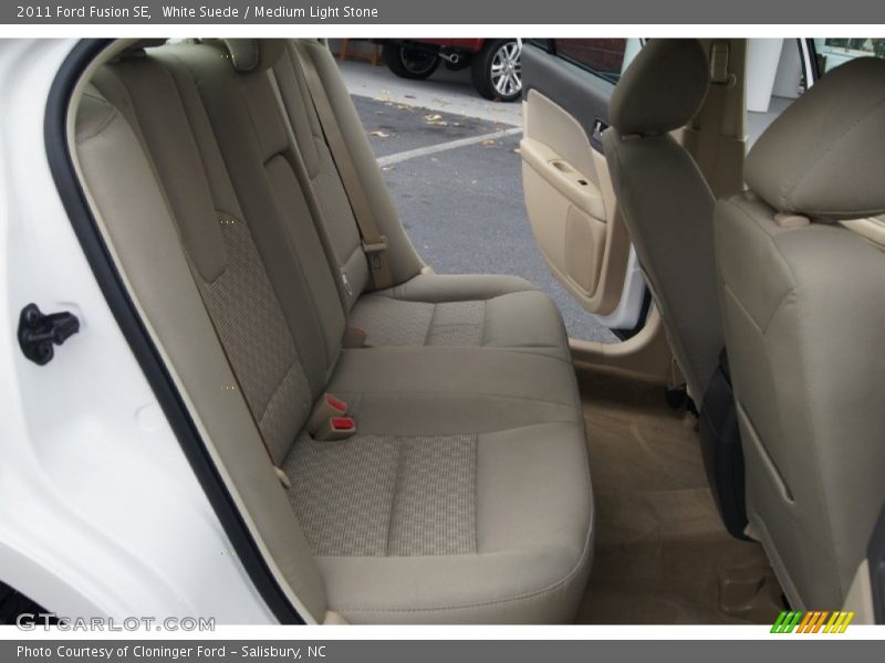 White Suede / Medium Light Stone 2011 Ford Fusion SE