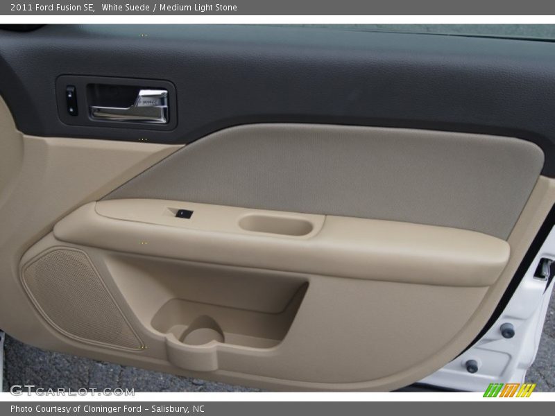 White Suede / Medium Light Stone 2011 Ford Fusion SE