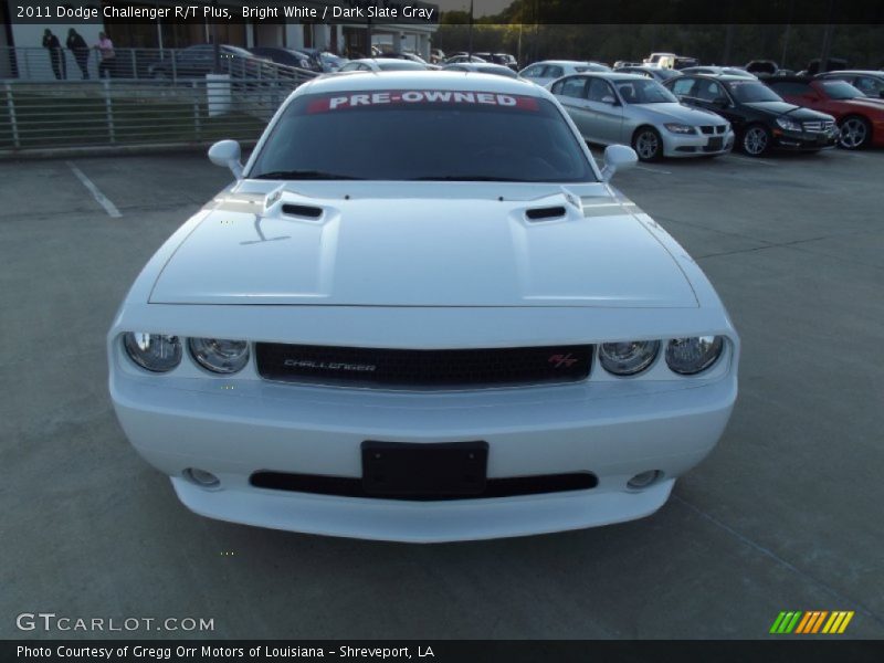 Bright White / Dark Slate Gray 2011 Dodge Challenger R/T Plus