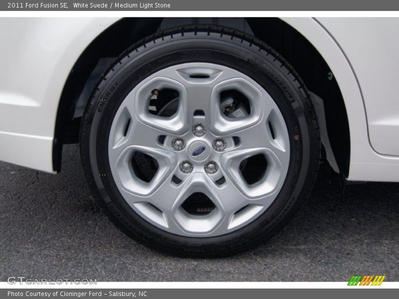 White Suede / Medium Light Stone 2011 Ford Fusion SE