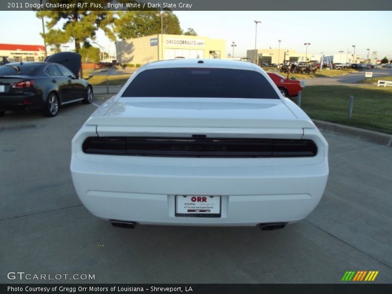 Bright White / Dark Slate Gray 2011 Dodge Challenger R/T Plus