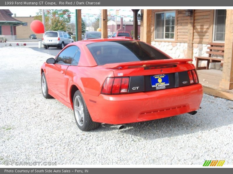 Rio Red / Dark Charcoal 1999 Ford Mustang GT Coupe