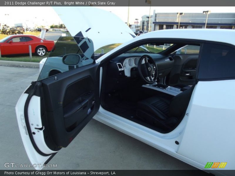 Bright White / Dark Slate Gray 2011 Dodge Challenger R/T Plus