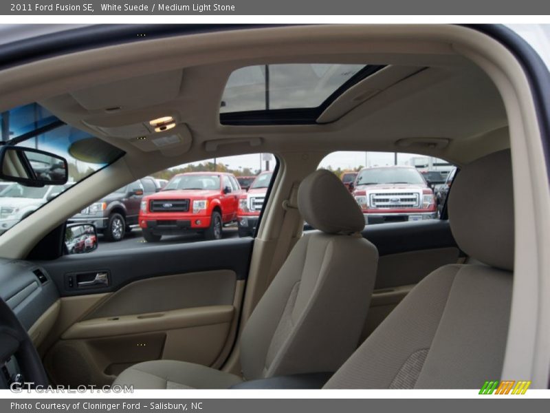 White Suede / Medium Light Stone 2011 Ford Fusion SE