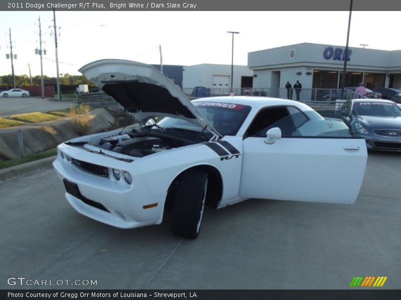 Bright White / Dark Slate Gray 2011 Dodge Challenger R/T Plus