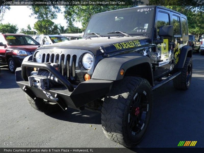 Black / Dark Slate Gray/Medium Slate Gray 2007 Jeep Wrangler Unlimited X 4x4