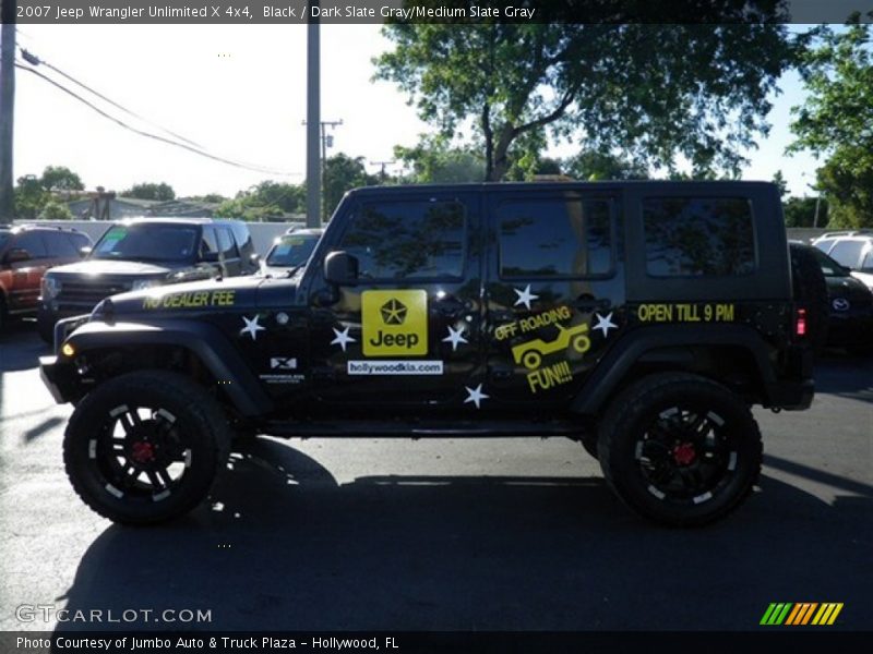 Black / Dark Slate Gray/Medium Slate Gray 2007 Jeep Wrangler Unlimited X 4x4