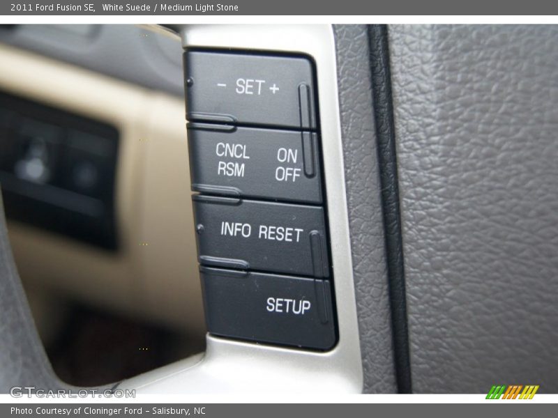 White Suede / Medium Light Stone 2011 Ford Fusion SE