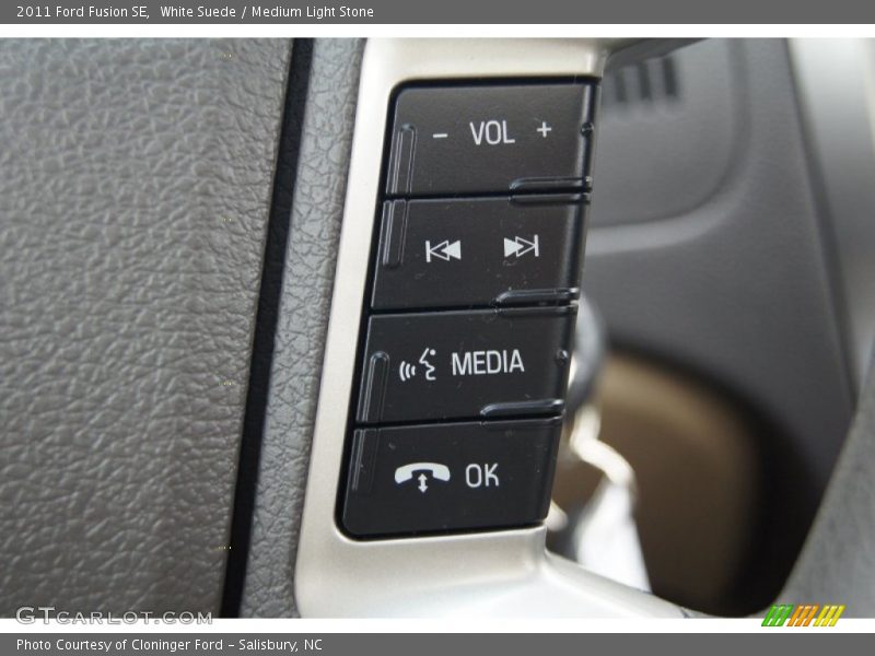 White Suede / Medium Light Stone 2011 Ford Fusion SE