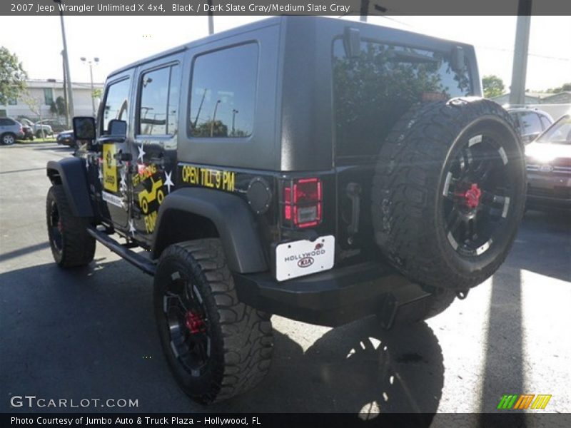 Black / Dark Slate Gray/Medium Slate Gray 2007 Jeep Wrangler Unlimited X 4x4