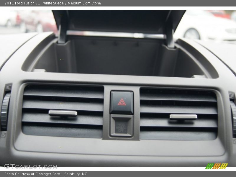 White Suede / Medium Light Stone 2011 Ford Fusion SE
