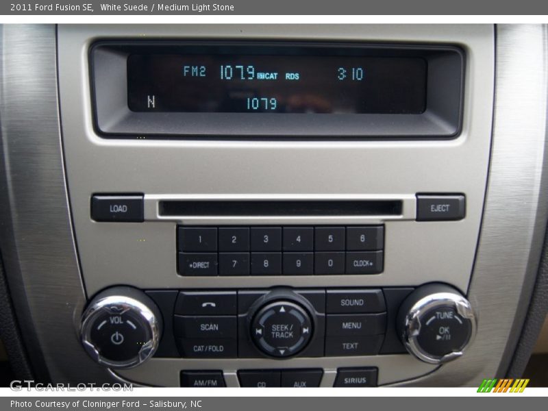 White Suede / Medium Light Stone 2011 Ford Fusion SE