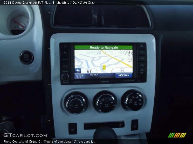 Bright White / Dark Slate Gray 2011 Dodge Challenger R/T Plus