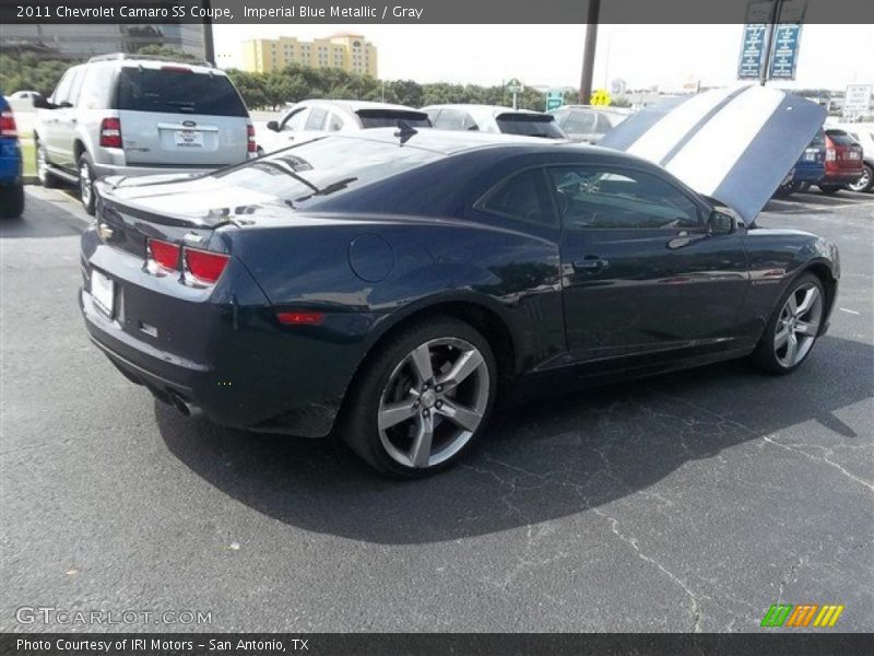 Imperial Blue Metallic / Gray 2011 Chevrolet Camaro SS Coupe