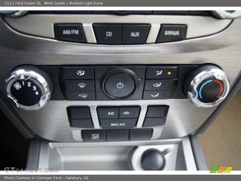 White Suede / Medium Light Stone 2011 Ford Fusion SE