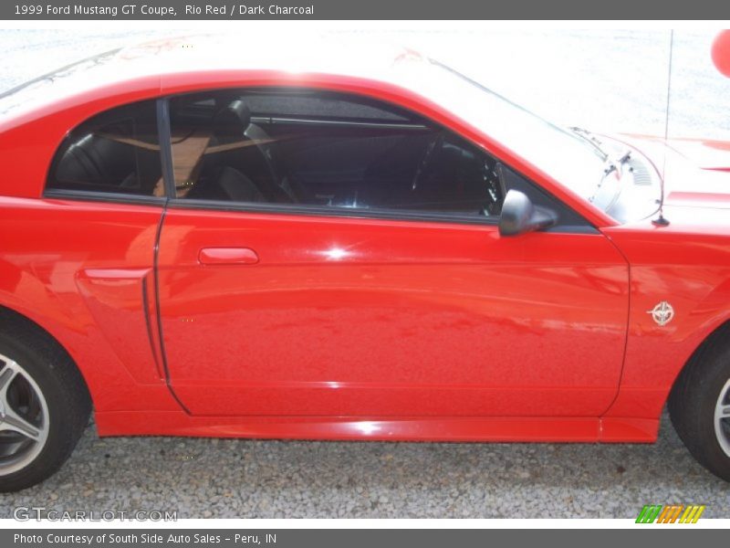 Rio Red / Dark Charcoal 1999 Ford Mustang GT Coupe