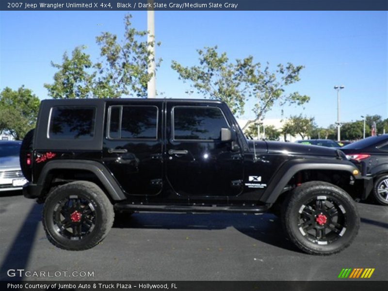 Black / Dark Slate Gray/Medium Slate Gray 2007 Jeep Wrangler Unlimited X 4x4