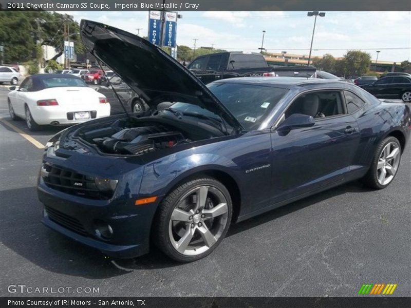 Imperial Blue Metallic / Gray 2011 Chevrolet Camaro SS Coupe