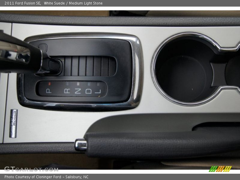 White Suede / Medium Light Stone 2011 Ford Fusion SE