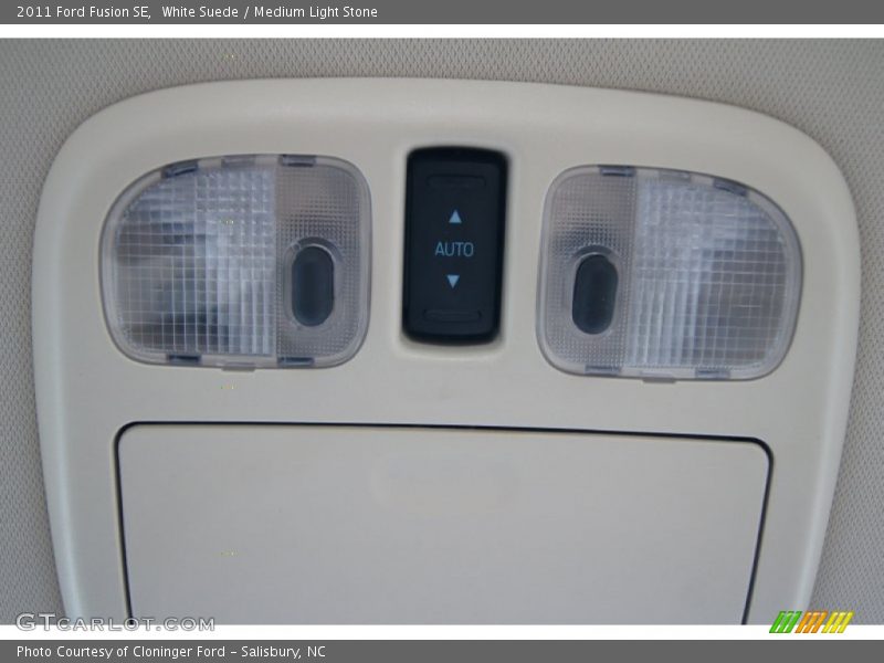 White Suede / Medium Light Stone 2011 Ford Fusion SE