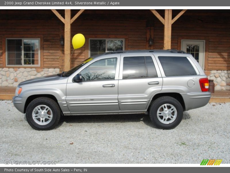Silverstone Metallic / Agate 2000 Jeep Grand Cherokee Limited 4x4
