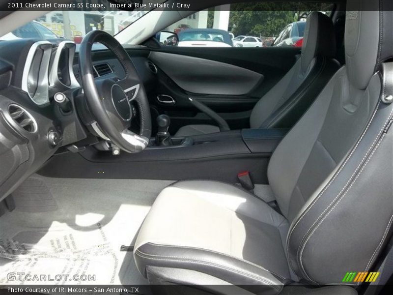 Imperial Blue Metallic / Gray 2011 Chevrolet Camaro SS Coupe