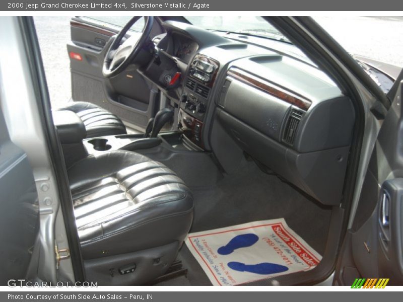 Silverstone Metallic / Agate 2000 Jeep Grand Cherokee Limited 4x4
