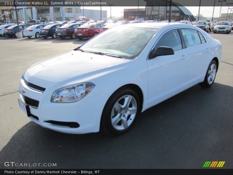 Summit White / Cocoa/Cashmere 2012 Chevrolet Malibu LS
