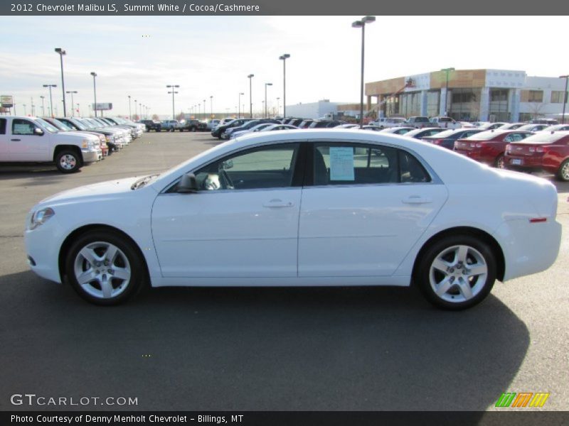 Summit White / Cocoa/Cashmere 2012 Chevrolet Malibu LS