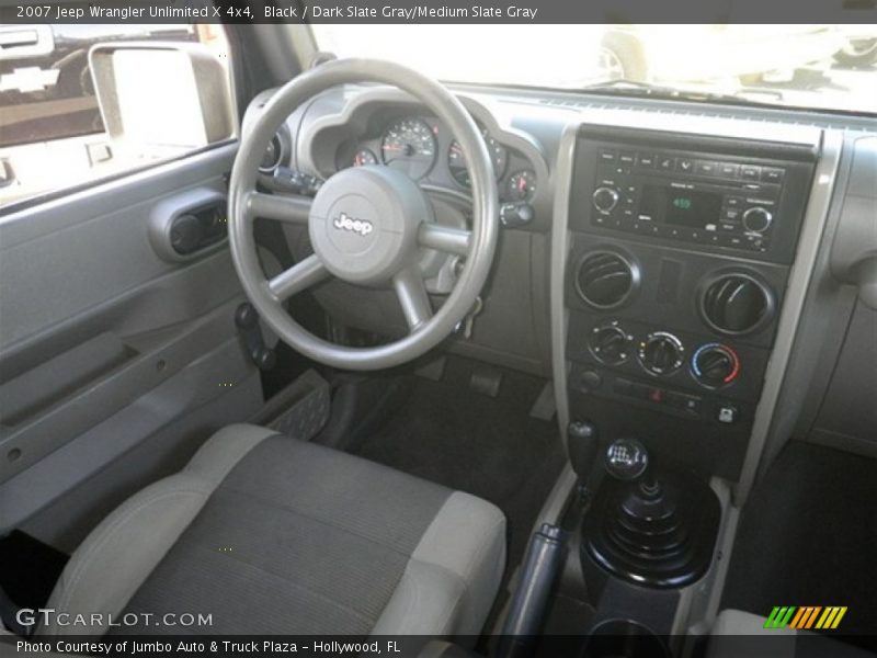 Black / Dark Slate Gray/Medium Slate Gray 2007 Jeep Wrangler Unlimited X 4x4