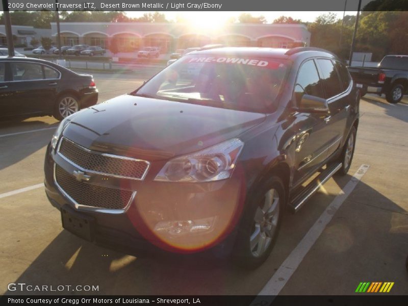 Desert Brown Metallic / Light Gray/Ebony 2009 Chevrolet Traverse LTZ