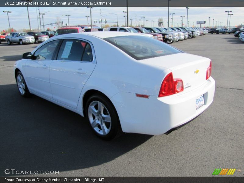 Summit White / Cocoa/Cashmere 2012 Chevrolet Malibu LS