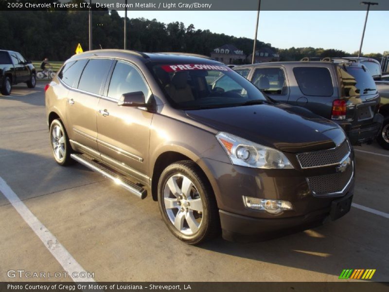 Desert Brown Metallic / Light Gray/Ebony 2009 Chevrolet Traverse LTZ