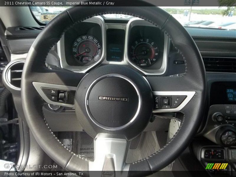 Imperial Blue Metallic / Gray 2011 Chevrolet Camaro SS Coupe