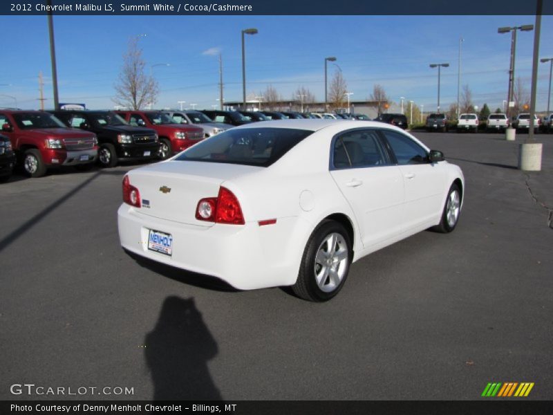Summit White / Cocoa/Cashmere 2012 Chevrolet Malibu LS