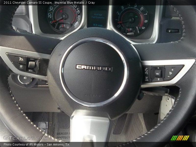 Imperial Blue Metallic / Gray 2011 Chevrolet Camaro SS Coupe